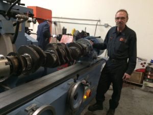 Crankshaft Grinding In Process