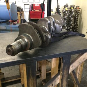 Crankshaft waiting to be ground