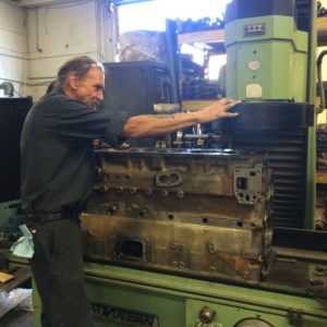 Frank Doing Engine Block Work