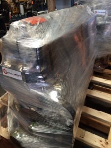 Longblock Engines Wrapped and Ready For Shipment