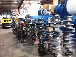 Remanufactured C11 Caterpillar Crankshaft Stacked