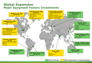 John Deere Global Expansion Map