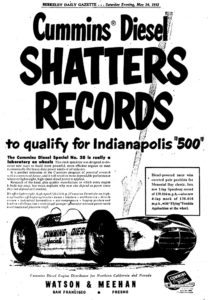 Cummins Indianapolis 500 Poster